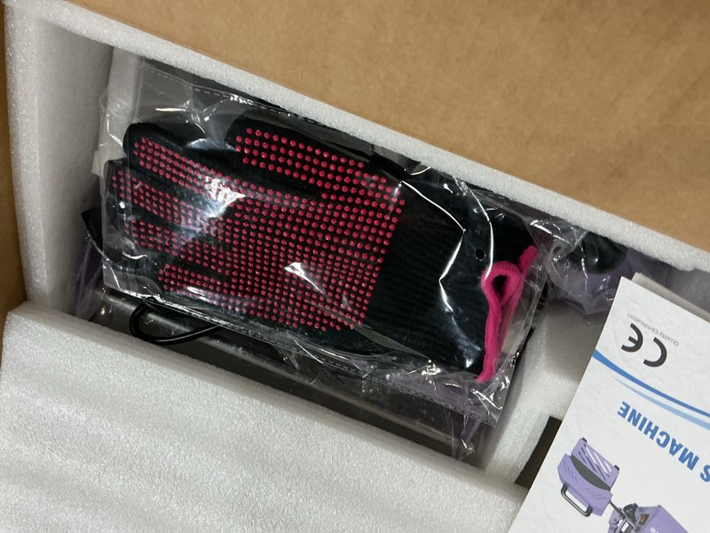 Condition photo showing New/Like New for Tumbler and Hat Heat Press Machine, 2-in-1 Combo Machine for Cup and Cap with Gloves and High Temp Heat Resistant Tape for 11oz-30oz Sublimation Tumbler and All Caps, Purple