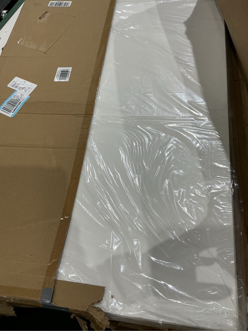 Condition photo showing New/Like New for 12 pack trifold poster board, 36x48 inches white presentation board, portable display board for science fair, school diy project and business exhibitions 36x48 12 pack