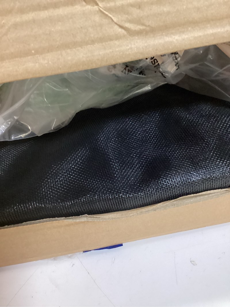 Condition photo showing Good Condition for garage door screen, 16x7 ft magnetic closure heavy duty weighted bottom garage screen doors for 2 car garage, fiberglass mesh anti annoying animal out black 16 ft x 7 ft
