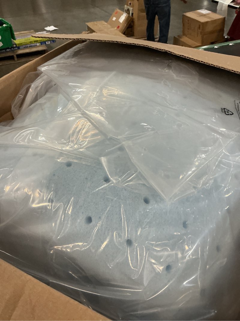 Condition photo showing Good Condition for best price mattress 4 inch ventilated memory foam mattress topper, cooling gel infusion, certipur-us certified, dorm essentials, short queen short queen 4 inch