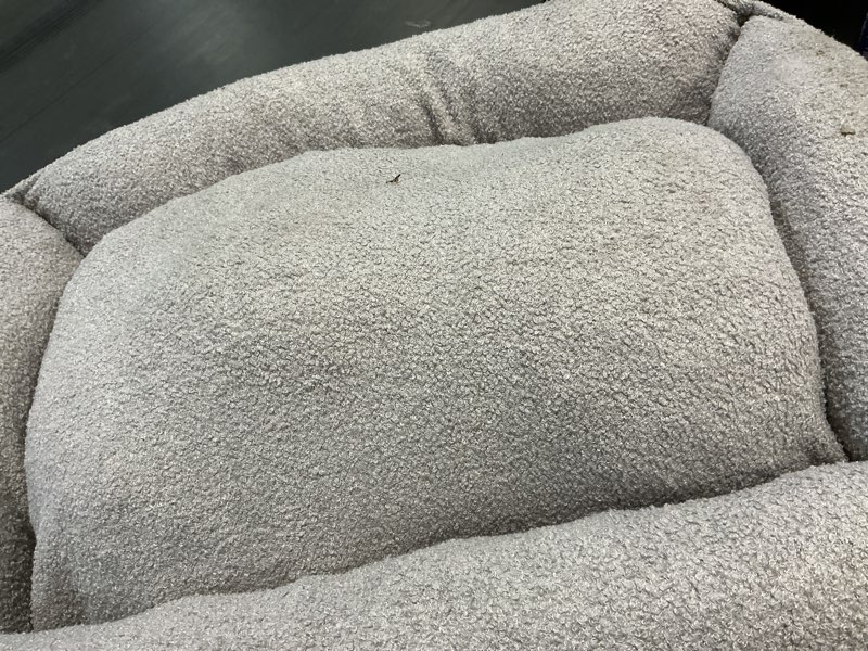 Condition photo showing As Is for FURTIME Washable Dog Bed Large Sized Dogs, Washable Comfy Fluffy Large Dog Bed, Removable Zipper Cover Machine Wash, Soft Orthopedic Bed Durable Pet Cuddler with Anti-Slip Bottom, 36"x27"x8", Grey L(36''x27''x8'') Grey
