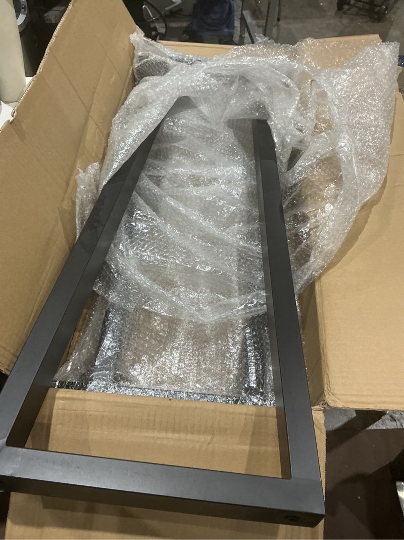 Condition photo showing Good Condition for taelakeni 36 inch metal table bar legs, heavy duty industrial style table leg with adjustment feet pads, trapezoid 36 in trapezoid