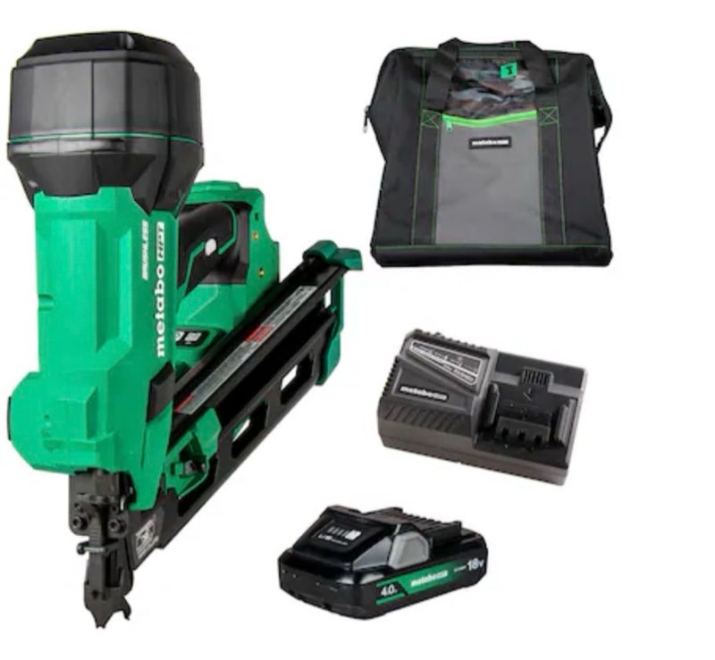 metabo hpt multi-volt 3-1/2-in 30 -degree cordless clip head/roundhead framing