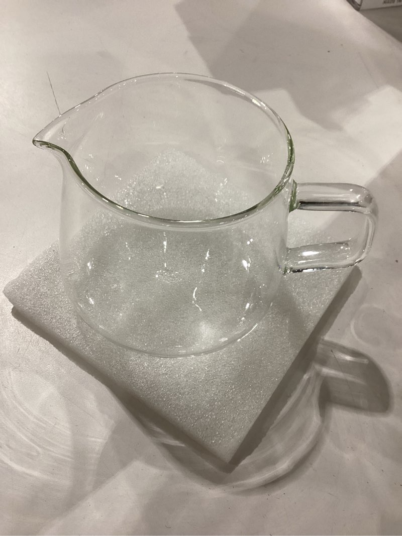 Condition photo showing New/Like New for Glass Coffee Server, 13.5oz Glass Coffee Carafe Manual Pour Over Coffee Maker Teapot Clear Water Kettle Pitcher for Brewing Coffee Milk Tea, Ideal for Home, Office, and Café (13.5oz/400ml) 13.5 oz