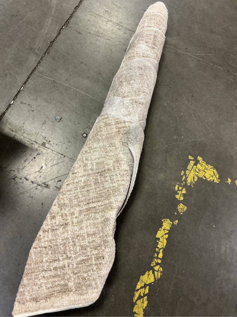 Condition photo showing As Is for Loloi Winston Collection WIT-01 Taupe/Bone 2'-7" x 10'-0", .38" Pile Height, Runner Rug, Soft, Durable, Non-Shedding, Easy Clean, Rug for Living Room Taupe / Bone 2'7" x 10' (Rectangular)