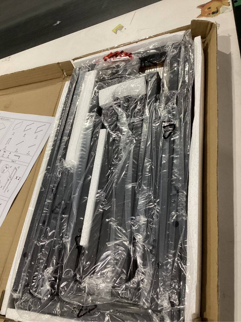 Condition photo showing New/Like New for Yusong C Shaped End Table - Slide Under Sofa Couch Bed, Small Table for Small Spaces, Skinny Overbed, Coffee Drink Snack Table for Living Room, Rustic Brown Rustic Brown Length 16.5