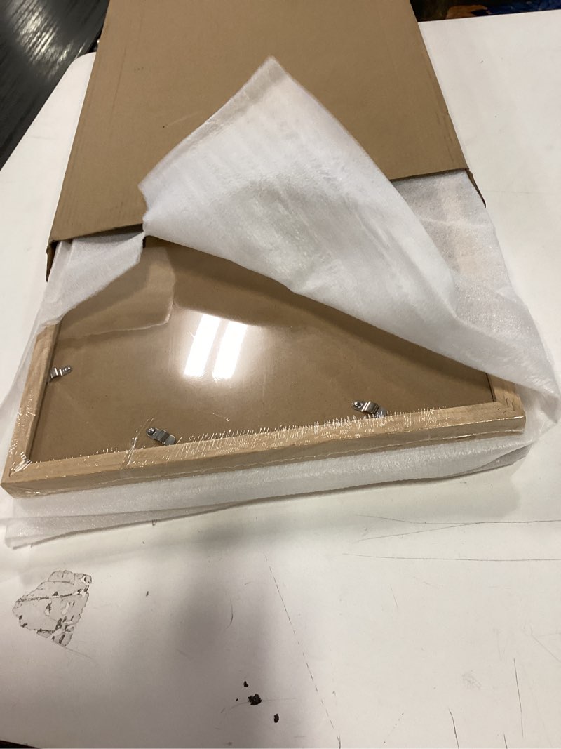 Condition photo showing New/Like New for KINLINK A3 Picture Frames Natural, Solid Wood Frames with Acrylic Plexiglass for Pictures A4 with Mat or A3 without Mat Wall Display Poster Frame Set of 2 Natural A3