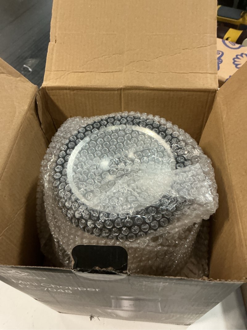 Condition photo showing Good Condition for linkchef food processor small, 10 cup food chopper with container, 2.3l 600w electric meat grinder for home use, stainless steel mini food processor for kitchen, vegetable, onion, garlic, salad silver