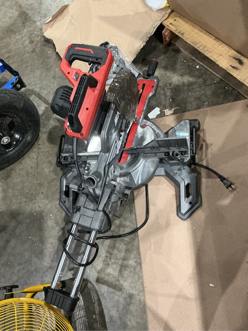 Condition photo showing As Is for skil 10 amp 7-1/4" single bevel miter saw with compact rail system & led shadow line (stand srs0001 sold separately)-ms6306-00