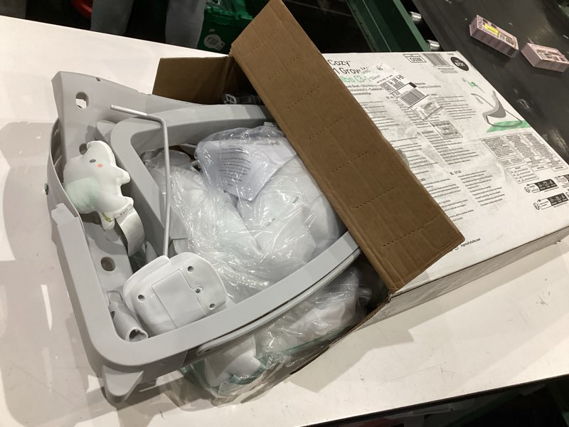 Condition photo showing As Is for ingenuity keep cozy 3-in-1 grow with me vibrating baby bouncer, seat & infant to toddler rocker, vibrations & -toy bar, 0-30 months up to 40 lbs (weaver)