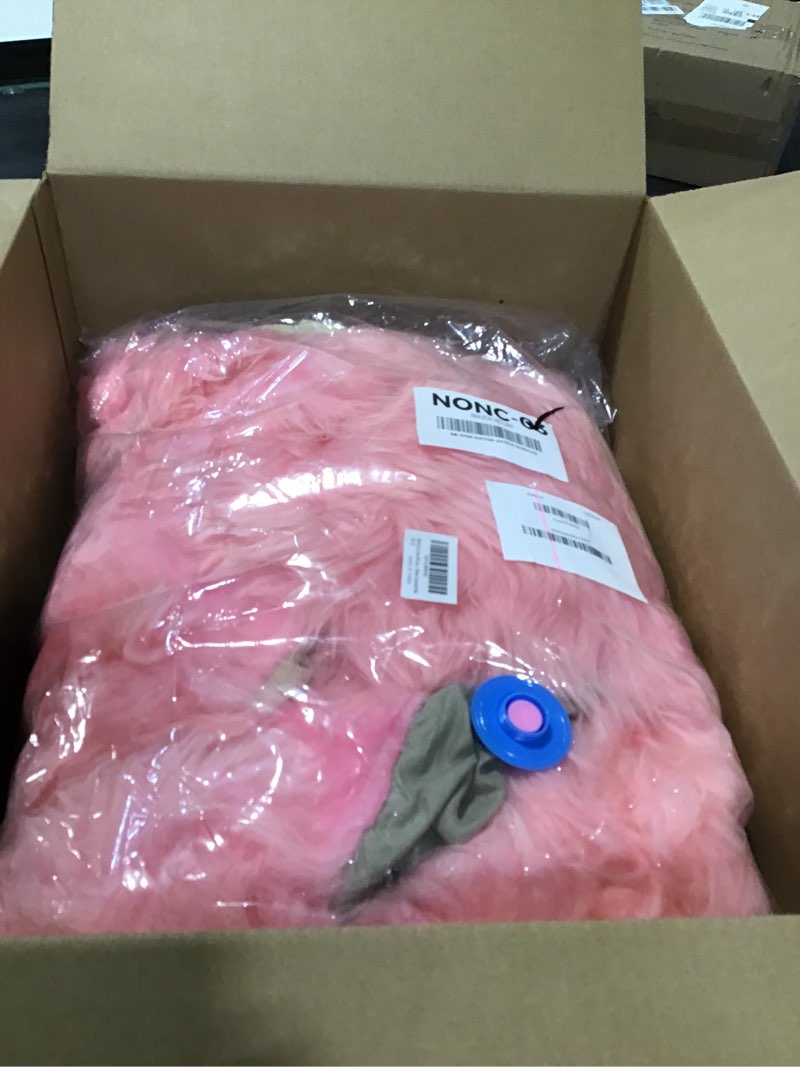 Condition photo showing New/Like New for A Pair 50% Genuine Sheepskin Fur Car 2 Front Seat Covers Set Winter Warm Universal Pink…