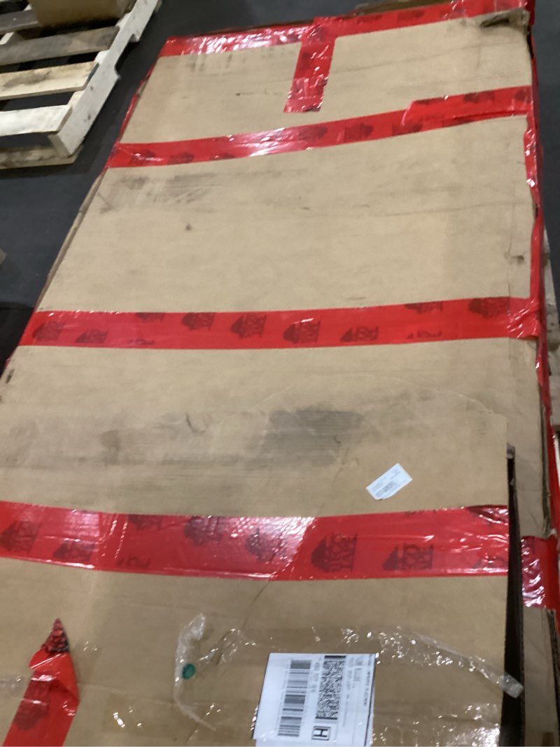 Condition photo showing As Is for 36" W x 76" H Fixed Glass Shower Panel, 3/8"(10mm) Thick Clear Tempered Glass with Easy Clean Coatin