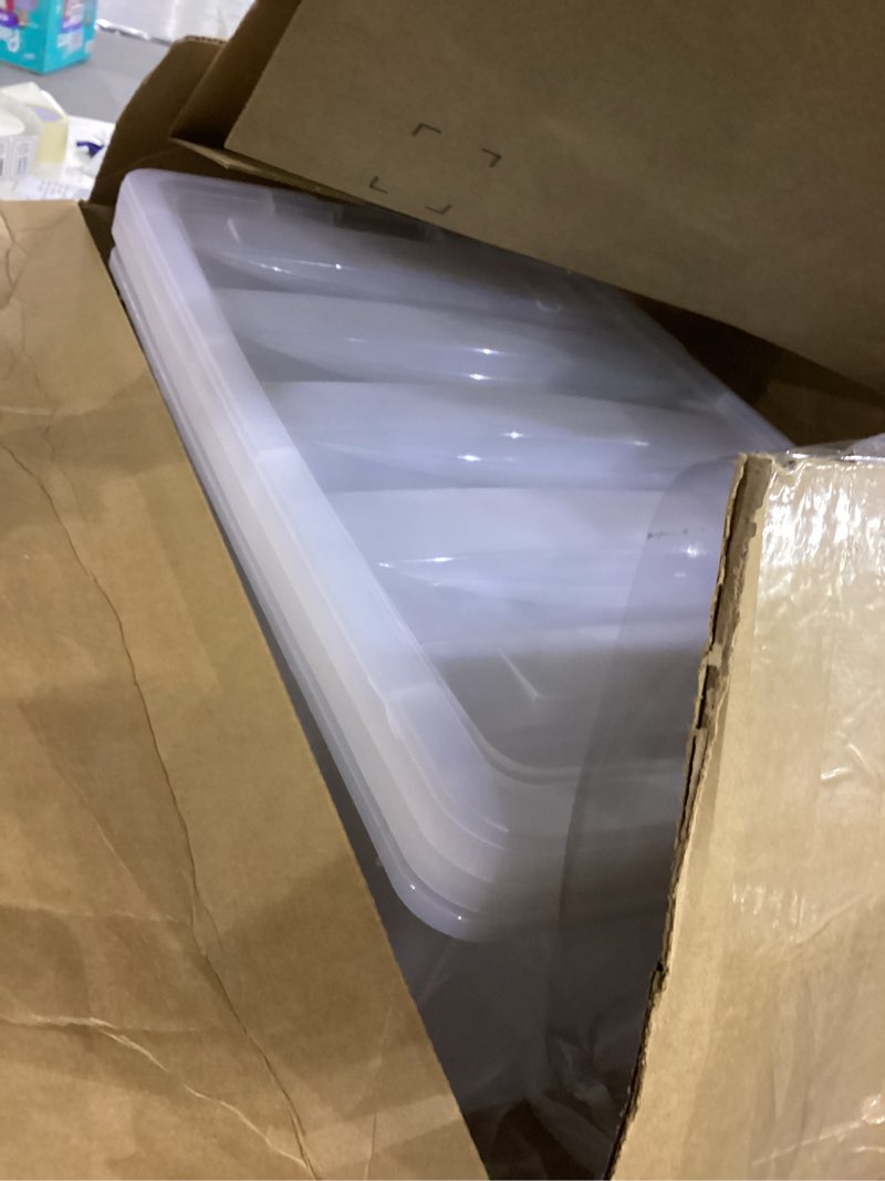 Condition photo showing Good Condition for 3pc clear containers