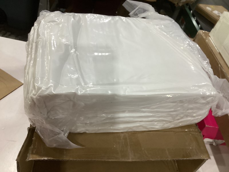 Condition photo showing New/Like New for cohome king size cooling comforter, all-season quilted down alternative duvet insert, luxury hotel breathable gentlesoft comforter with anti-clump tech & 8 tab - reversible - white 92 x 102 inches king white