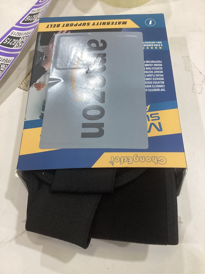 Condition photo showing New/Like New for chongerfei maternity belt, pregnancy 3 in 1 support belt for back/pelvic/hip pain, maternity band belly support for pregnancy belly support band (l: fit ab 39.5"-51.3", black) black l: fit ab 39.5"-51.3"
