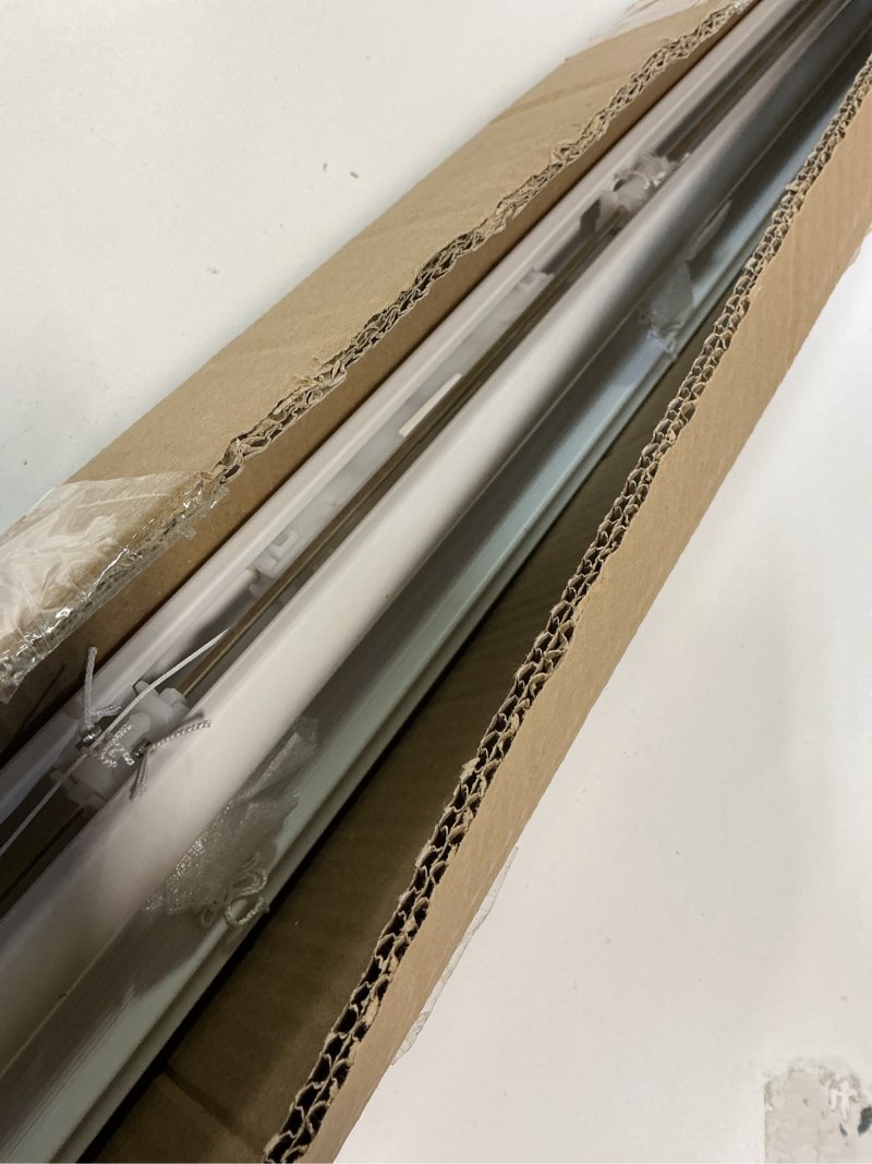 Condition photo showing Good Condition for CHICOLOGY Blinds for Windows, Mini Blinds, Window Blinds, Door Blinds, Blinds & Shades, Camper Blinds, Mini Blinds for Windows, Horizontal Window Blinds, Midnight White (Blackout), 43" W X 48" H