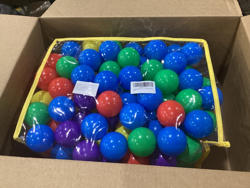 Condition photo showing Good Condition for ball pit balls phthalate free bpa free crush proof plastic - 7 bright colors in reusable play toys for kids with storage bag 7colors, 200balls