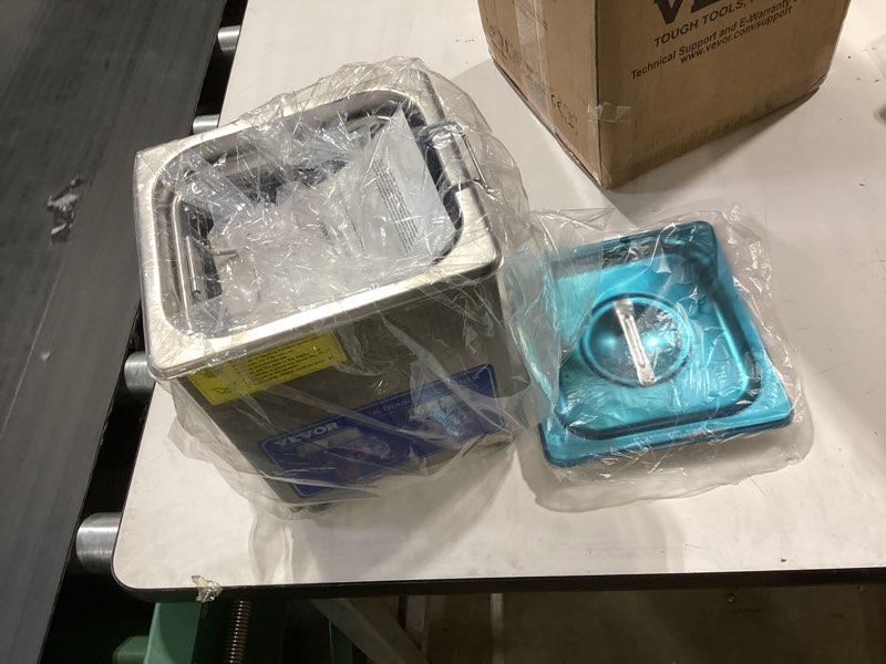 Condition photo showing Good Condition for creworks professional jewelry cleaning machine, 2l jewelry cleaning ultrasonic machine with heater & timer, digital sonic cleaning machine for cleaning denture dental irrigator parts retainer glasses
