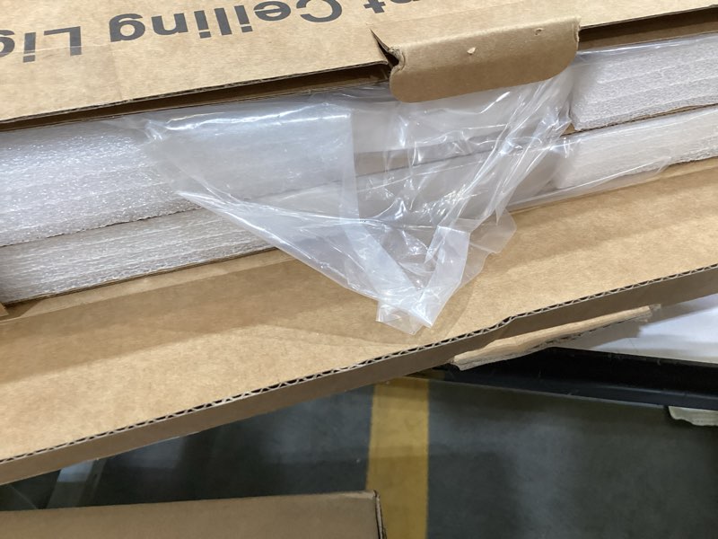 Condition photo showing Good Condition for 2pack 15.8 inch led flush mount ceiling light, 35w, 120lm/w, 4200lm, cri95+, 2700k-5000k 5cct & dimmable, white round flat panel light for hallway, kitchen, bedroom, laundry room white 15.8 inch-2pack-cri 95