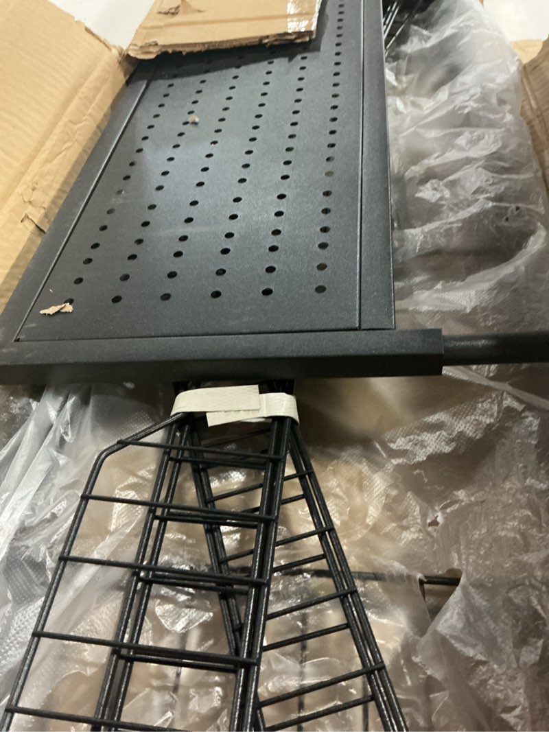 Condition photo showing Good Condition for 65" 5 tier snack rack display stand with hooks & wheels, metal retail display shelf for chips, snacks, candy, metal snack shelf for store home kitchen store organizer (50cm-black)