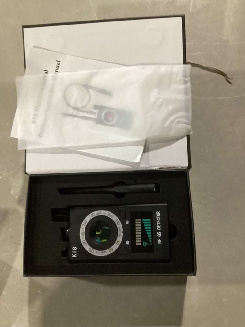 Condition photo showing Good Condition for Hidden Camera Detectors, Anti Spy Camera Finder, GPS Tracker Detector, Hidden Devices Detector for Airbnb, Hotels, Bathroom, Home, Office (Black)