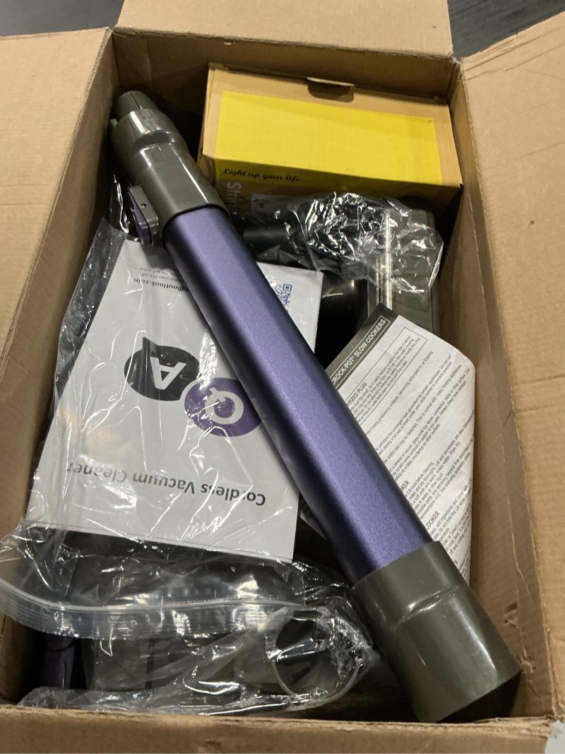 Condition photo showing Good Condition for Cordless Vacuum Cleaner for Home,Lightweight Stick Vacuum Cordless Rechargeable with Power Suction, Up to 35 Mins Runtime, Hardwood Floor Vacuum for Pet Hair,Carpets,Tile(Deep Purple)