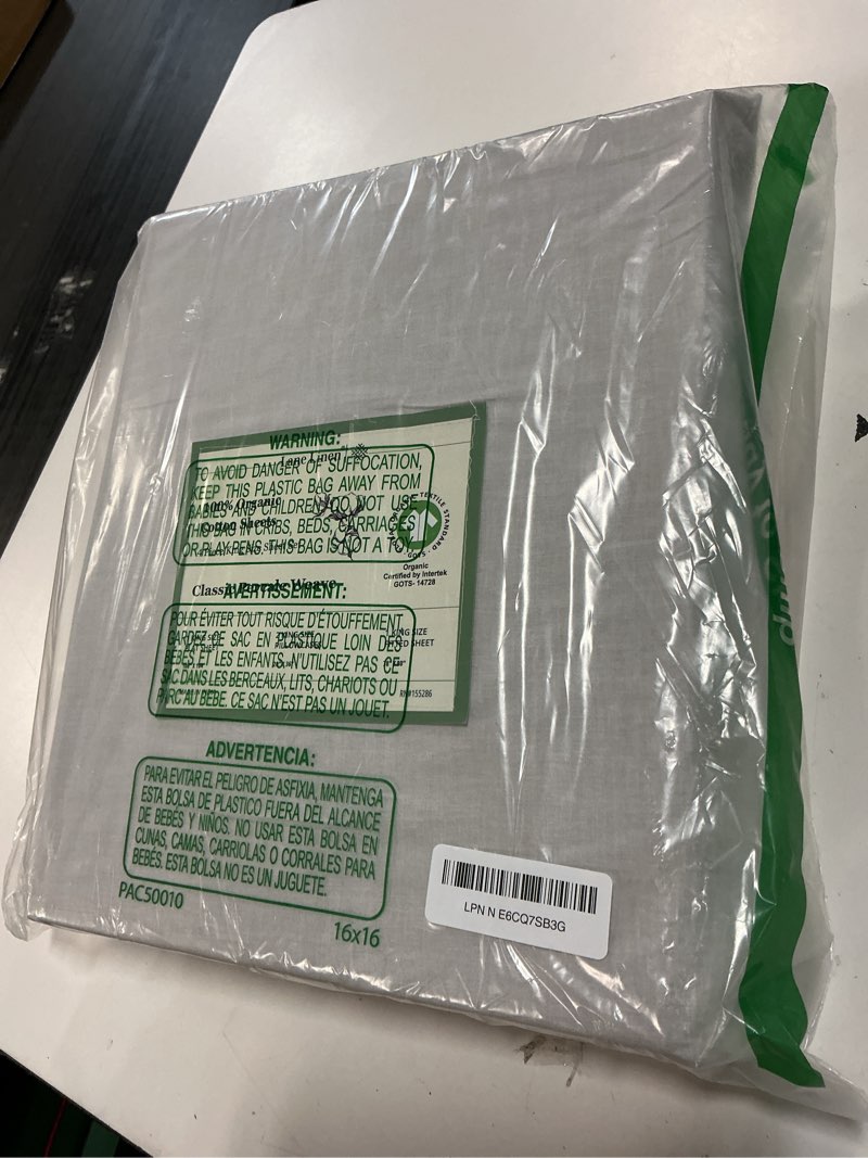 Condition photo showing Good Condition for lane linen 100% organic cotton king bed set, 4-piece cotton bed sheets, crisp percale weave, ultra soft bedding sets & collections, 15" king size sheets deep pocket set - glacier grey king 31: glacier grey