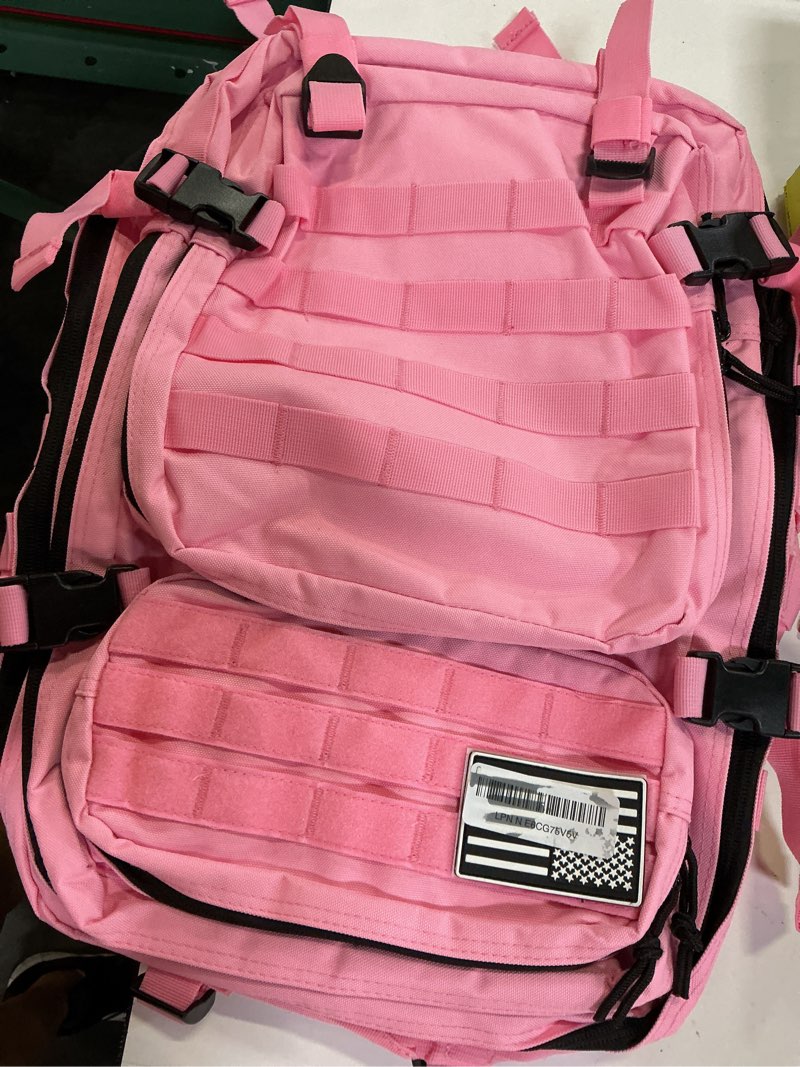 Condition photo showing Good Condition for qt&qy 45l military tactical backpacks molle army assault pack 3 day bug out bag hiking treeking rucksack… 3.3 pink