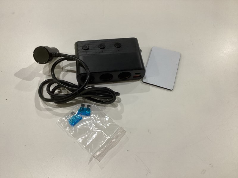 Condition photo showing As Is for [2025 Upgraded] 7 in 1 Cigarette Lighter Adapter, JOYROOM 179W Car Charger Adapter with PD30W Charge(3.3FT Cable), 24V/ 12V Cigarette Lighter Splitter with Independent Switches & LED Voltage Display