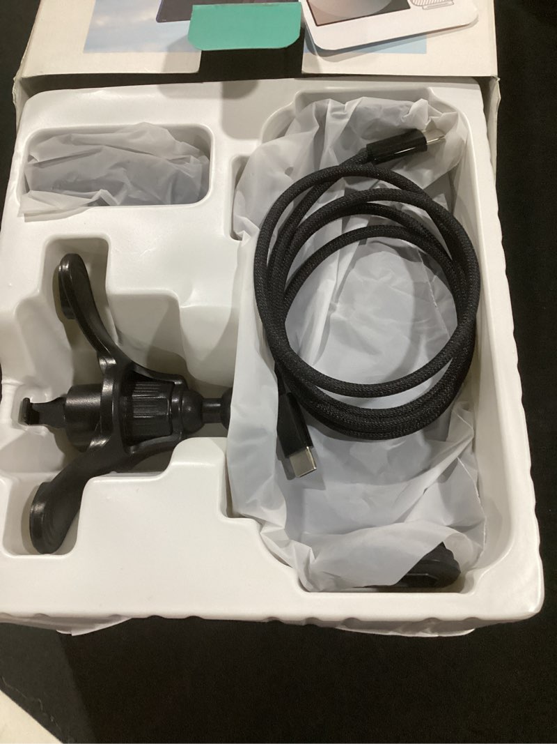 Condition photo showing Good Condition for wireless car charger mount for samsung galaxy z fold 7/6/5/4/3/2, voice control 15w car phone holder wireless charger for galaxy z fold, z flip, s25/s24/s23/s22, iphone, car charger included