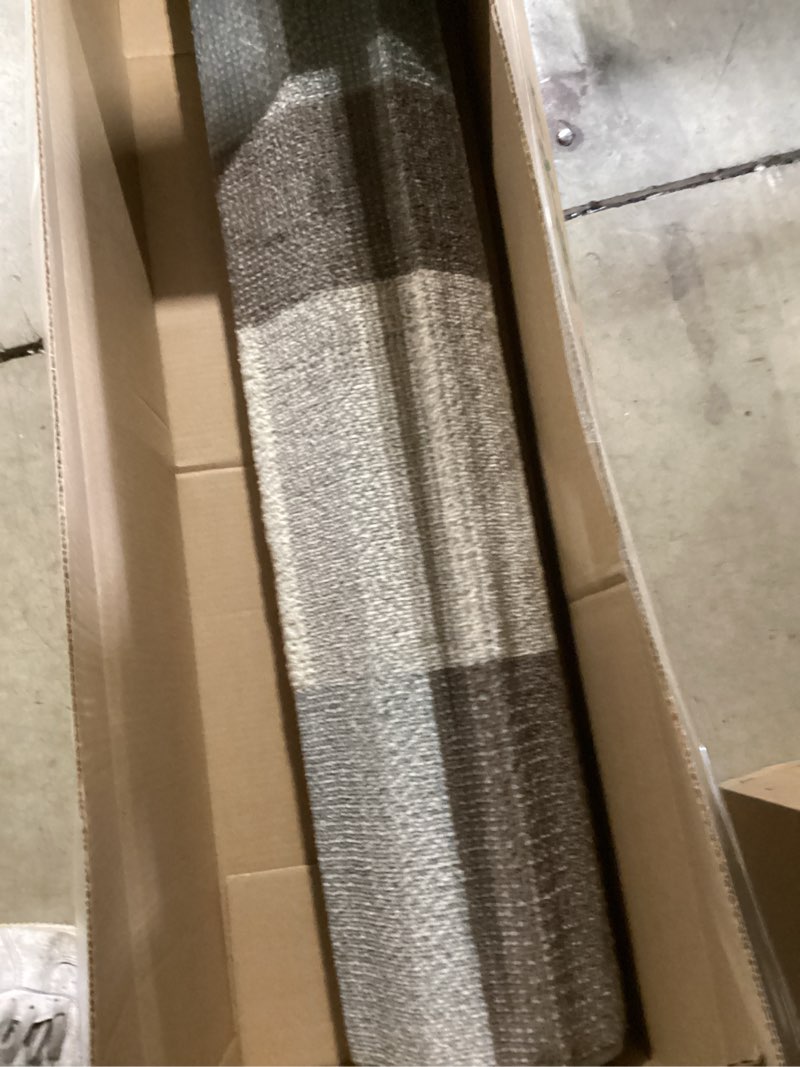 Condition photo showing Good Condition for superior indoor runner rug, jute backing, home decor for bedroom, living room, office, kitchen, hallway, floor cover, patchwork, color block, plush, clifton collection, 2' 7" x 10', multi color a grey 2'7" x 10' (runner)