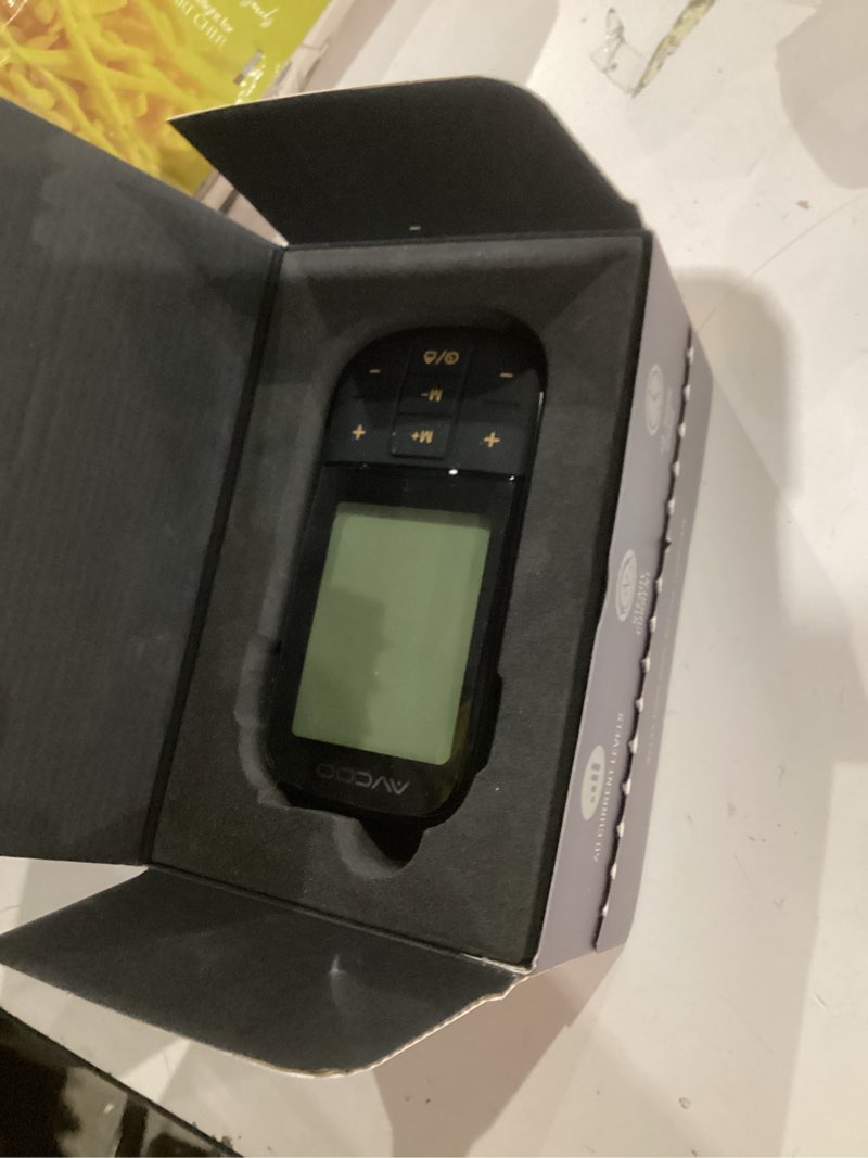Condition photo showing Good Condition for avcoo 3-in-1 tens unit muscle stimulator with 30 modes, 40 intensities tens machine for gradual back pain relief therapy, rechargeable ems unit massager with 12 tens electrode pads, a storage bag black