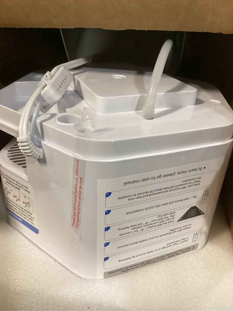 Condition photo showing Good Condition for 5Gal Smart Humidifier Large Room up to 2800ft², 1000mL/h, APP & Remote Control, 180° Auto Rotating Nozzle, 24H Timer, 60H Supersized Cool Mist Humidifiers for Whole House Home Office Plants