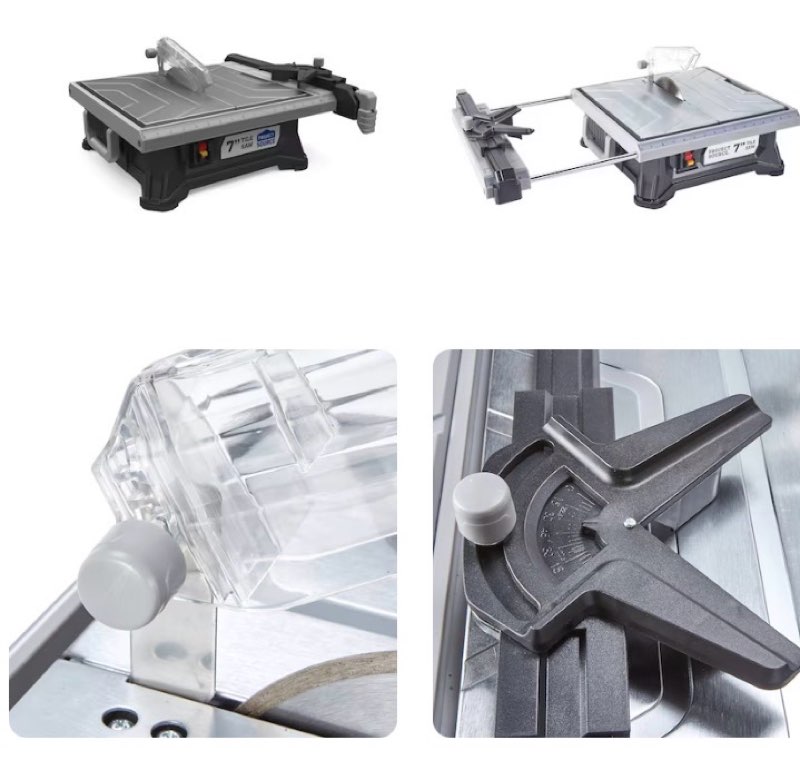 Project Source 4.8 -Amp 7-in -Blade Wet Tabletop Tile saw