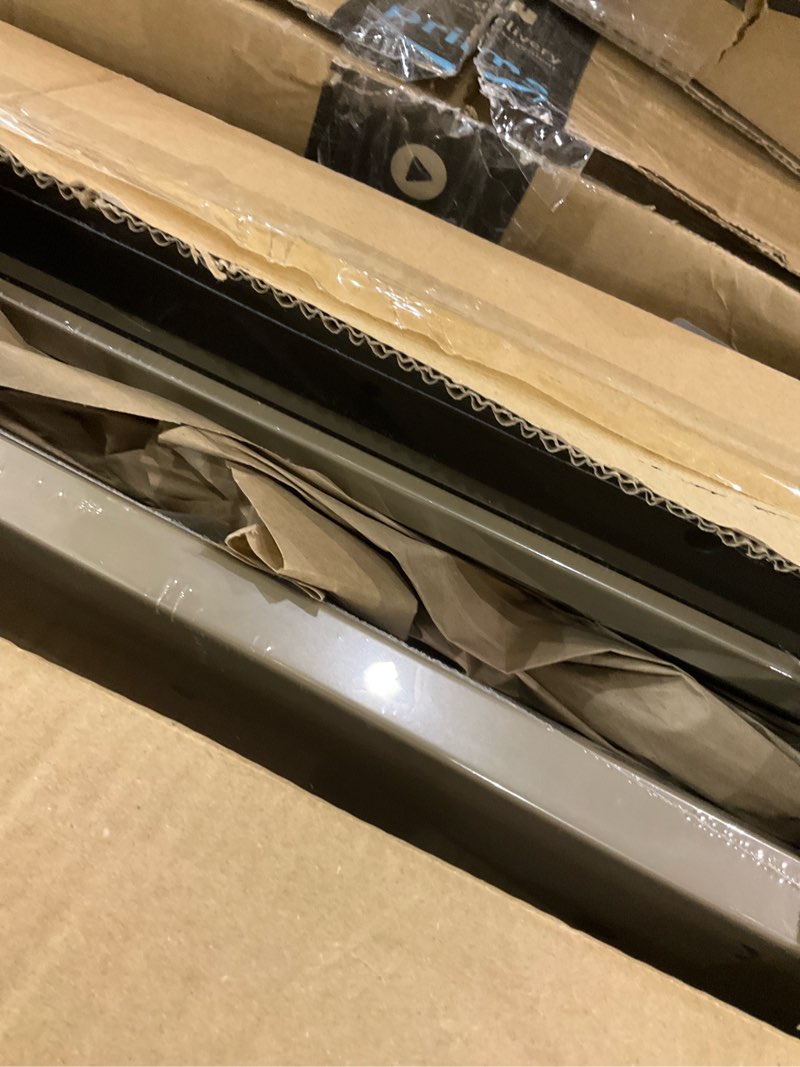 Condition photo showing New/Like New for [2 Pack] Fits 18" Baseboard Space | Corner Baseboard Register by Handua | Decorative Design | 18" External Length Register Vent Cover Grill | Adjustable Lever for Air Flow Control | Brown