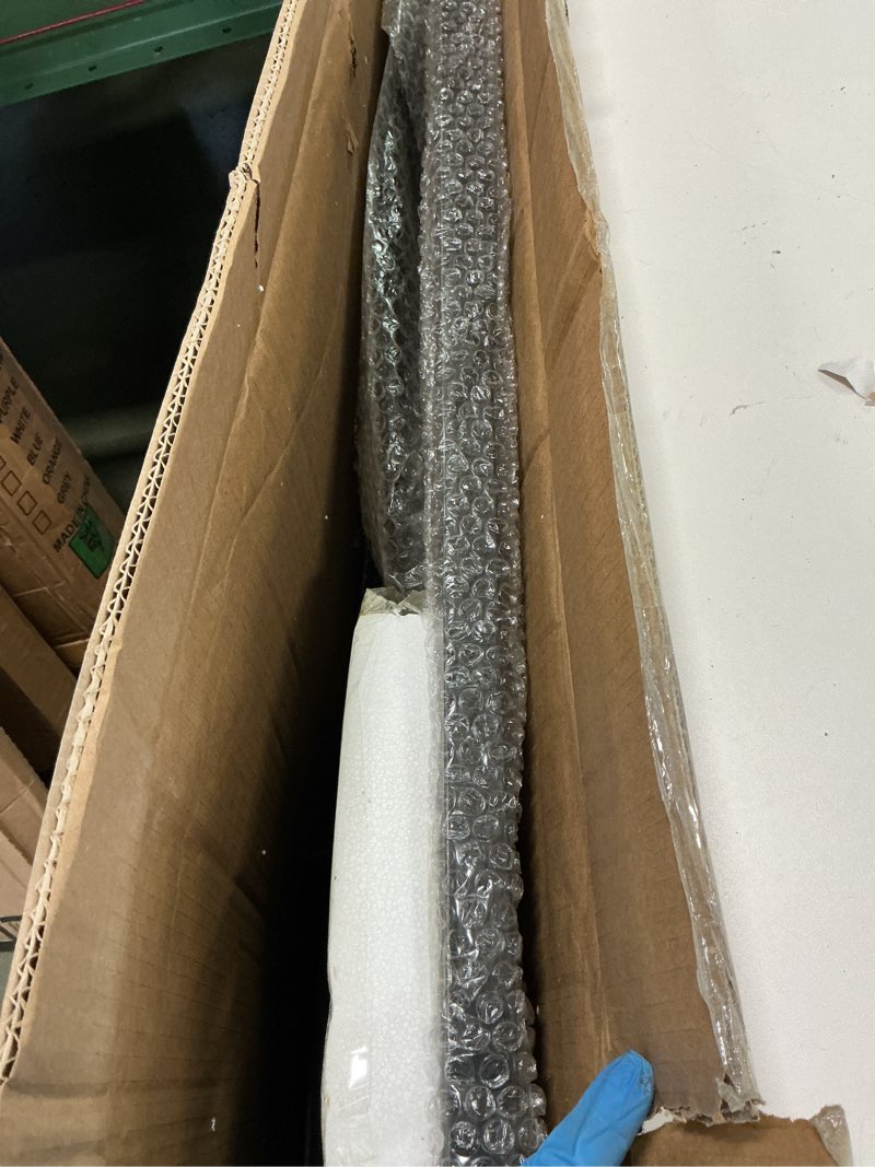 Condition photo showing Good Condition for Plow & Hearth Metal Fireplace Screen Cabin Flatguard Black | 44" W x 33" H | Spark Guard Indoor Grate | Wood Stove Accessories