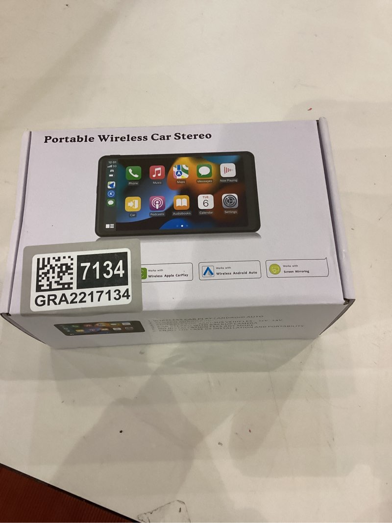 Condition photo showing Good Condition for This is a portable wireless car stereo system that supports seamless smartphone integration.  