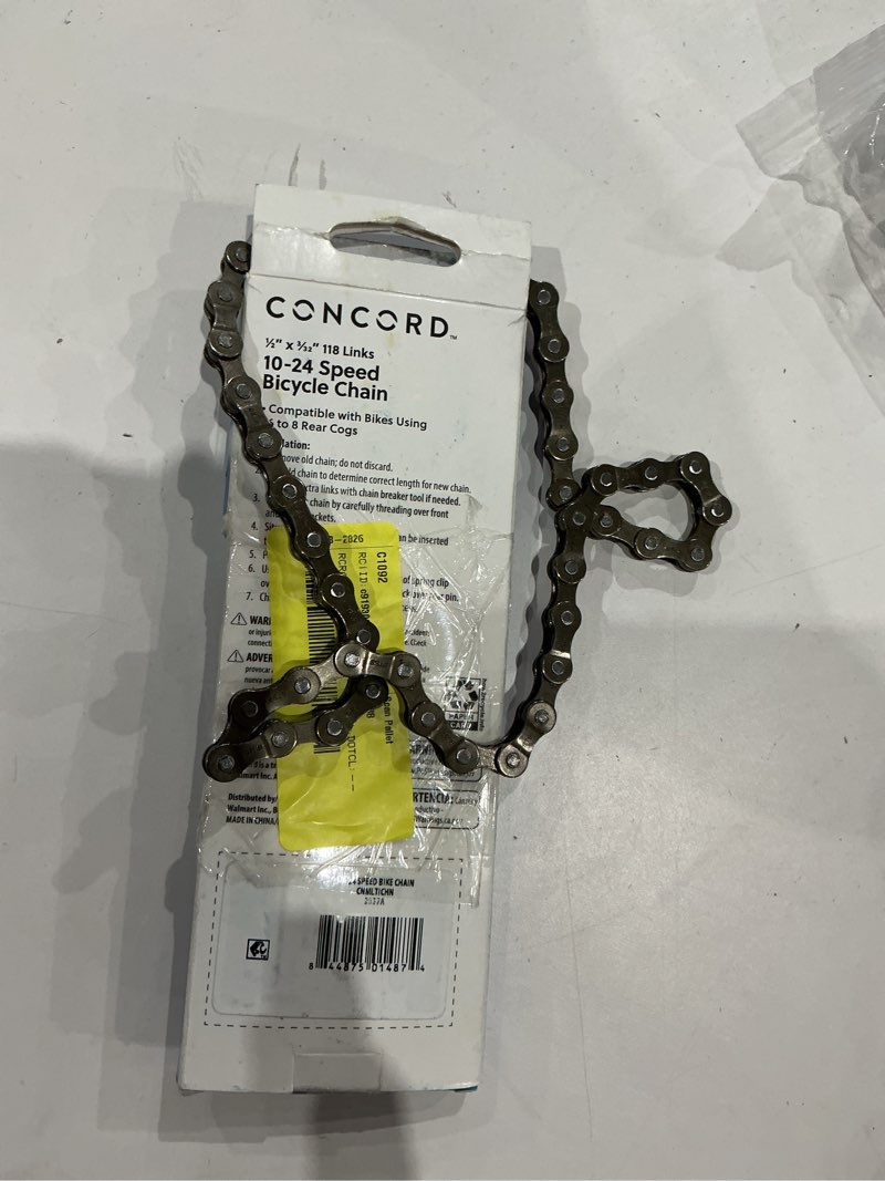 Condition photo showing Good Condition for concord replacement multi-speed steel bicycle chain, 10-24 speed