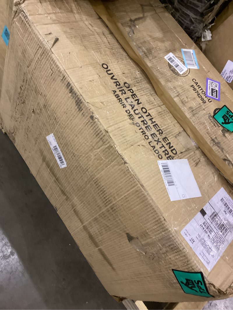 Condition photo showing As Is for American Standard 216AD104.020 Triangle Cadet PRO Two-Piece 1.28 gpf/4.8 Lpf Chair Height Elongated Toilet, White