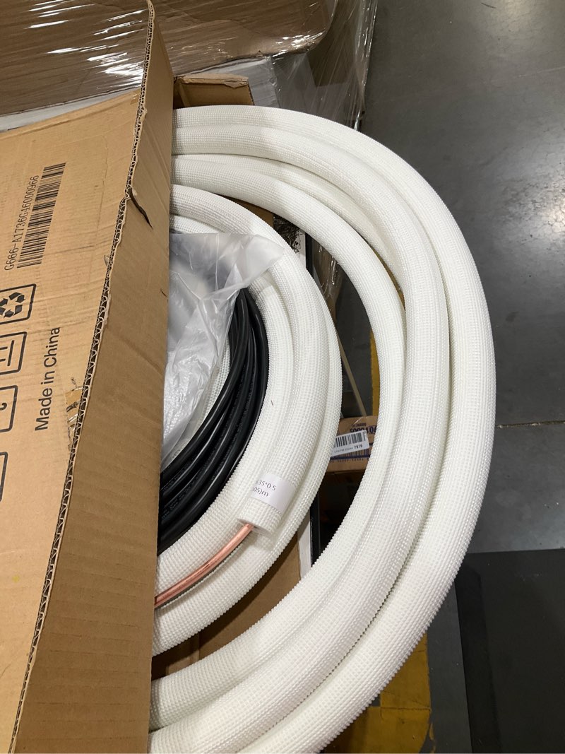 Condition photo showing Good Condition for 3" 25ft line set cover kit for mini split air conditioners, decorative line hide pipe cover for central ac and heat pumps white 3" 25ft line cover kit