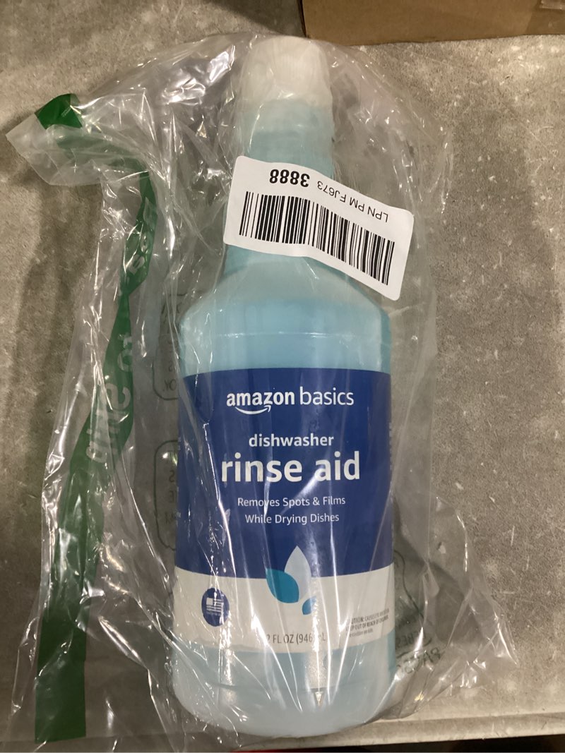 Condition photo showing New/Like New for amazon basics dishwasher rinse aid liquid, 32 fl oz, pack of 1 32 fl oz (pack of 1)