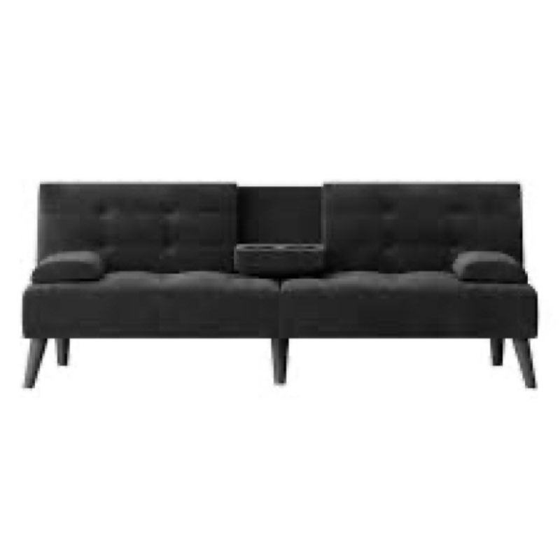 aldiana 64.2" convertible futon upholstered sofa bed