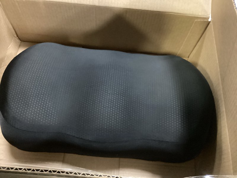 Condition photo showing Good Condition for Everlasting Comfort Adjustable Cloud Foot Rest for Under Desk at Work with Pressure Point Nodes - Comfortable Memory Foam Office Foot Stool & Under Desk Pillow for Gaming & Home Accessories Black Footcloud Standard - Office