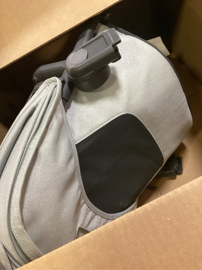 Condition photo showing Good Condition for uppababy rumbleseat v3 second lower seat - compatible with vista v2 and vista v3 - all-weather seat + magnetic buckle – adapters included - savannah (pearl gray jacquard/carbon frame/chestnut leather)