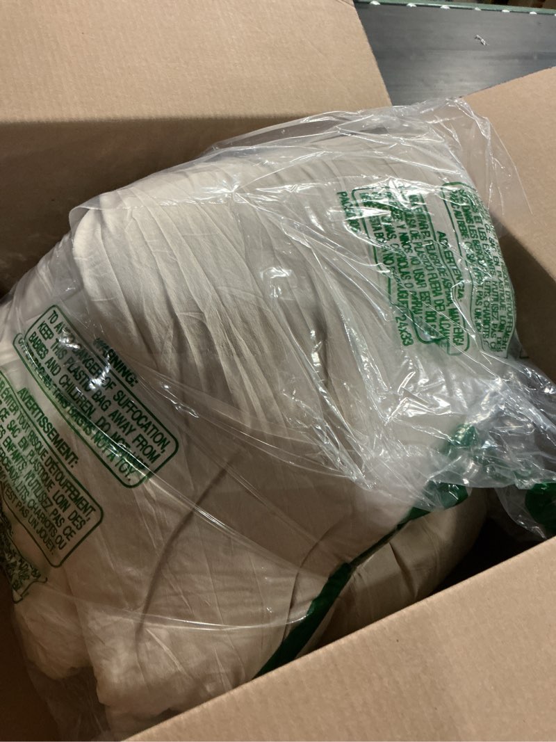 Condition photo showing As Is for bedsure queen comforter set, sand soft prewashed bedding for all seasons, 3 pieces gentlesoft™ bed set, 1 lightweight comforter (90"x90") and 2 pillowcases (20"x26") queen(90"x90") 08 - sand