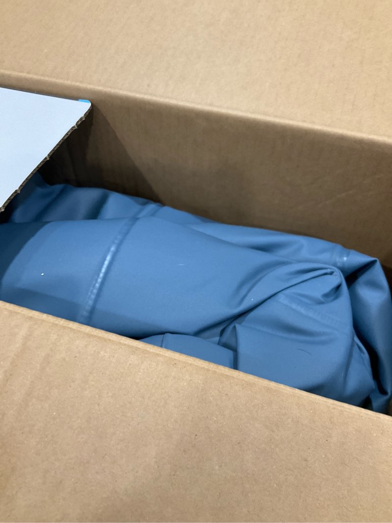Condition photo showing Good Condition for intex elevated 18" pillow rest queen air mattress with internal pump - off-white/blue