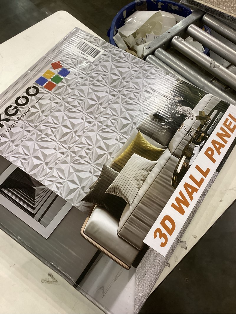 STICKGOO Slat 3D Wall Panel for Interior Wall Decor PVC Fluted Textured Panel 12-Tile Black Wood Gra