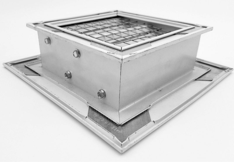 2-Pack 14"x14" Gable Vent - Premium Aluminum?Filter Screen for Removable, Ideal for Gables, Sheds, a