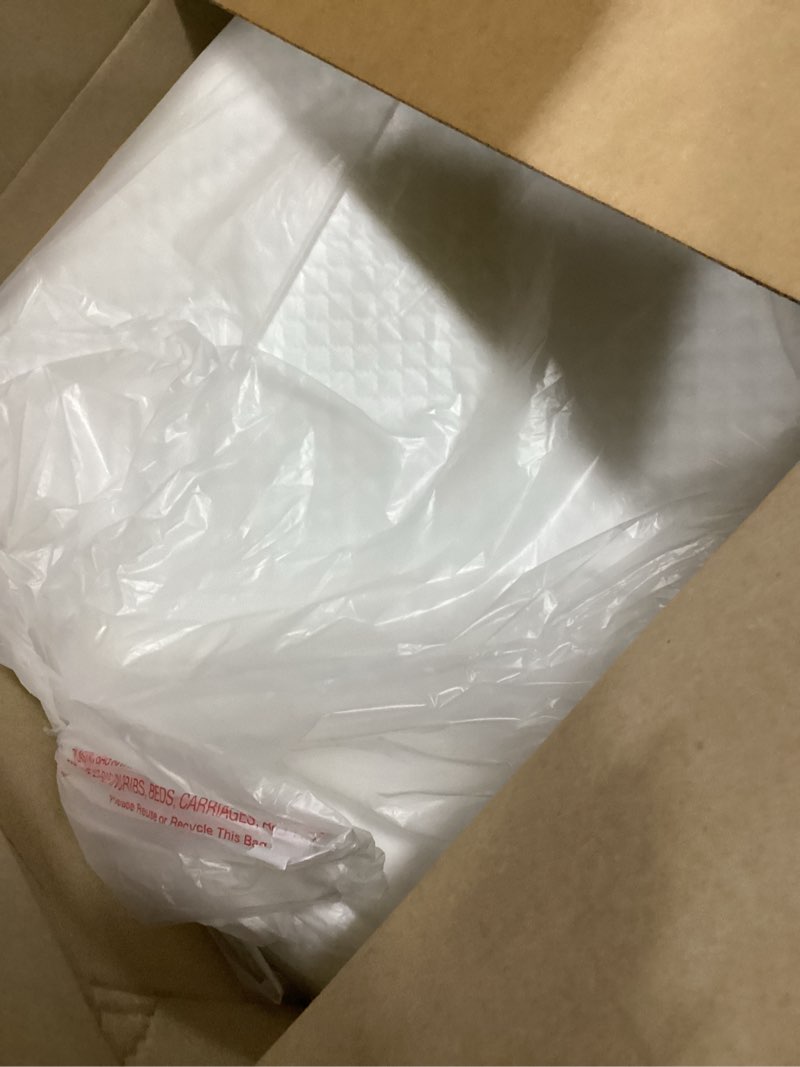 Condition photo showing Good Condition for memory foam knee pillow, quilted white cover with gray base, orthopedic support