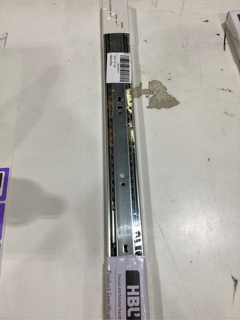 Condition photo showing New/Like New for hbl’ 1 pair | soft close drawer slides 22 inch, heavy duty cabinet drawer slides replacement - ball bearing full extension, 200 lb capacity, made of cold-rolled steel, rust-resistant & long-lasting. silver 22" drawer slide 1